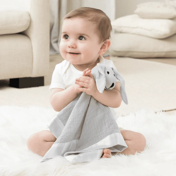 Aden + Essential S Cotton Muslin Lovey Solid Micro Chip 4 Aden + Essential S Cotton Muslin Lovey Solid Micro Chip - Afbeelding 4