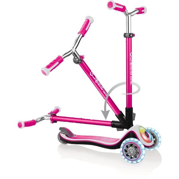 AUTHENTIC SPORTS Globber ELITE Deluxe Met Lichtwielen Pink 3 AUTHENTIC SPORTS Globber ELITE Deluxe Met Lichtwielen Pink - Afbeelding 3