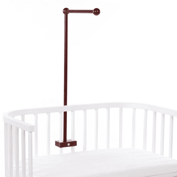 Babybay ® Verrijdbare Houder Geschikt Voor Alle Modellen Met Ronde Stangen Donkerbruin Gelakt 4 Babybay ® Verrijdbare Houder Geschikt Voor Alle Modellen Met Ronde Stangen Donkerbruin Gelakt - Afbeelding 4