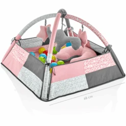 BabyGO - Speelmat Met Ballen Roze -Kinderspeelgoed babygo speelmat met ballen roze a412142 2