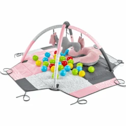 BabyGO - Speelmat Met Ballen Roze -Kinderspeelgoed babygo speelmat met ballen roze a412142 3