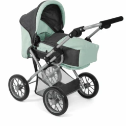 BAYER CHIC 2000 Combi Poppenwagen LENI Melange Antraciet-mint -Kinderspeelgoed bayer chic 2000 combi poppenwagen leni melange antraciet mint a355194 4