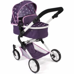 BAYER CHIC 2000 Combi Poppenwagen LIA Stars Paars -Kinderspeelgoed bayer chic 2000 combi poppenwagen lia stars paars a355533 3