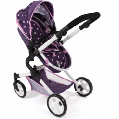 BAYER CHIC 2000 Combi Poppenwagen LIA Stars Paars -Kinderspeelgoed bayer chic 2000 combi poppenwagen lia stars paars a355533 4