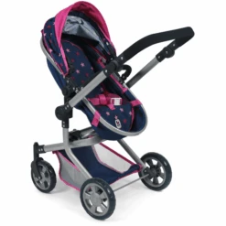 BAYER CHIC 2000 Combi Poppenwagen MIKA Stars Marine -Kinderspeelgoed bayer chic 2000 combi poppenwagen mika stars marine a271269 3