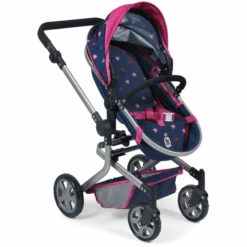 BAYER CHIC 2000 Combi Poppenwagen MIKA Stars Marine -Kinderspeelgoed bayer chic 2000 combi poppenwagen mika stars marine a271269 4