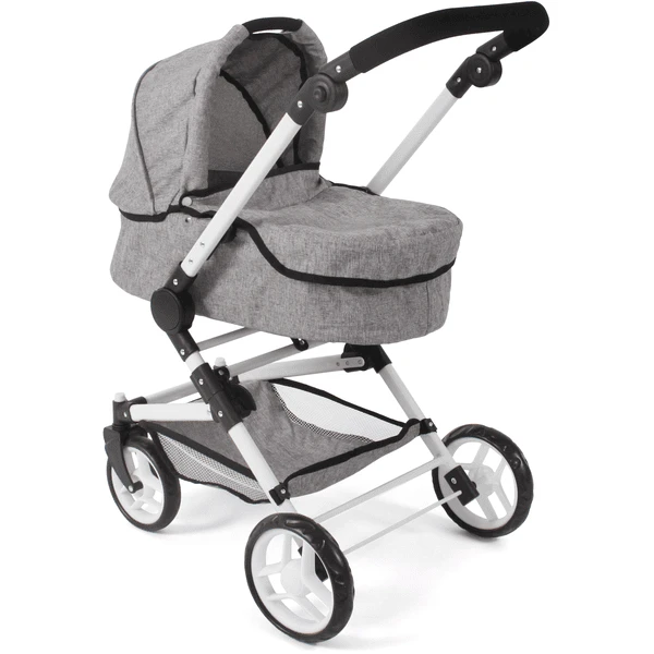 BAYER CHIC 2000 Fides 3 In 1 Combi Poppenwagen Grijs 2 BAYER CHIC 2000 Fides 3 In 1 Combi Poppenwagen Grijs - Afbeelding 2