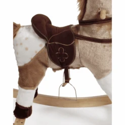 BAYER CHIC 2000 Hobbelpaard Bruin Met Witte Vlekken -Kinderspeelgoed bayer chic 2000 hobbelpaard bruin met witte vlekken a320823 3