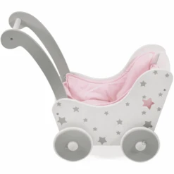 BAYER CHIC 2000 Houten Poppenwagen Stars Grijs -Kinderspeelgoed bayer chic 2000 houten poppenwagen stars grijs a296656 2