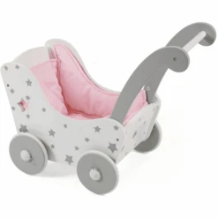BAYER CHIC 2000 Houten Poppenwagen Stars Grijs -Kinderspeelgoed bayer chic 2000 houten poppenwagen stars grijs a296656 3