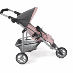 BAYER CHIC 2000 Jogging Buggy LOLA Melange Antraciet-roze -Kinderspeelgoed bayer chic 2000 jogging buggy lola melange antraciet roze a355599 4