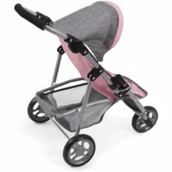 BAYER CHIC 2000 Jogging Buggy LOLA Melange Grijs Roze -Kinderspeelgoed bayer chic 2000 jogging buggy lola melange grijs roze a271292 2