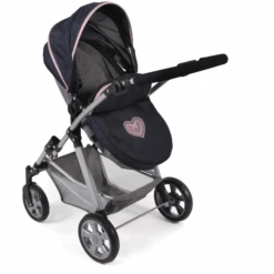 BAYER CHIC 2000 Kombi Poppenwagen NELE Gemêleerd Marine Grijs 8 BAYER CHIC 2000 Kombi Poppenwagen NELE Gemêleerd Marine Grijs -Kinderspeelgoed bayer chic 2000 kombi poppenwagen nele gemeleerd marine grijs a320886 3