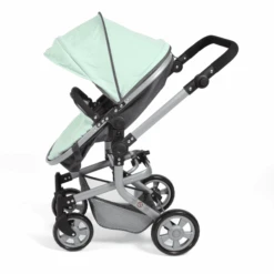 BAYER CHIC 2000 MIKA Gemêleerde Poppenwagen Antraciet-mint 8 BAYER CHIC 2000 MIKA Gemêleerde Poppenwagen Antraciet-mint -Kinderspeelgoed bayer chic 2000 mika gemeleerde poppenwagen antraciet mint a355317 3