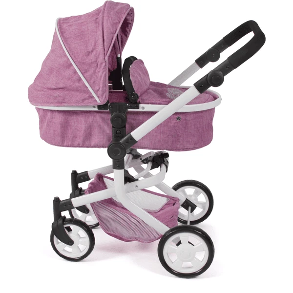 BAYER CHIC 2000 MIKA Jeans Roze Combi Poppenwagen 2 BAYER CHIC 2000 MIKA Jeans Roze Combi Poppenwagen - Afbeelding 2