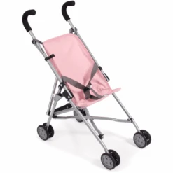 BAYER CHIC 2000 Mini Buggy ROMA Melange Grijs-roze -Kinderspeelgoed bayer chic 2000 mini buggy roma melange grijs roze a355555 3