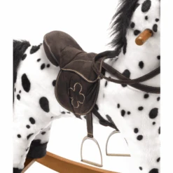 BAYER CHIC 2000 Schommelpaard CARLOTTA Wit Met Zwarte Stippen -Kinderspeelgoed bayer chic 2000 schommelpaard carlotta wit met zwarte stippen a320815 3