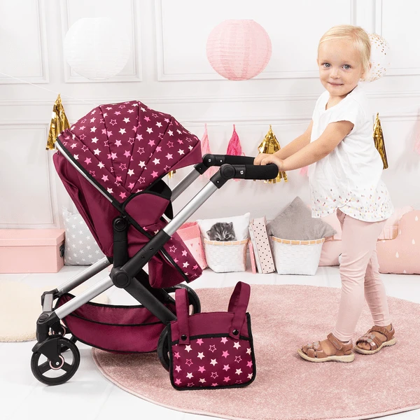 Bayer Design Combi Poppenwagen Xeo Bordeaux 2 Bayer Design Combi Poppenwagen Xeo Bordeaux - Afbeelding 2