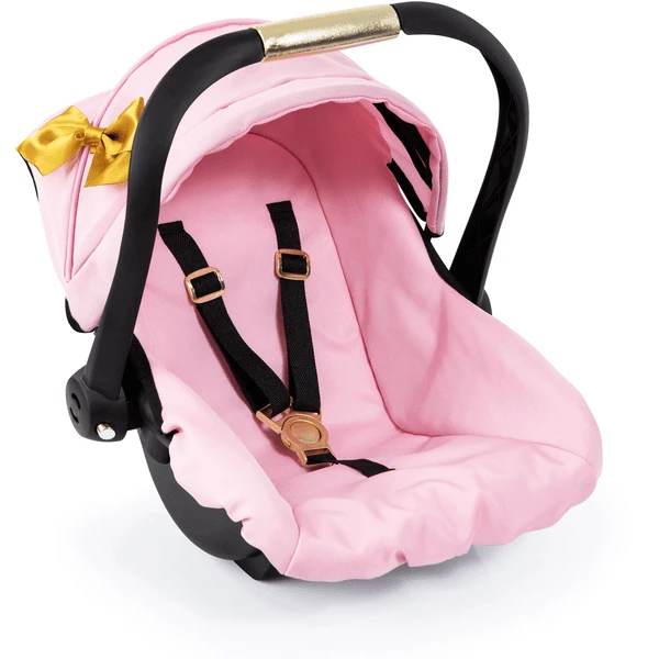 Bayer Design Poppen Autostoel Met Dak, Roze/goud 4 Bayer Design Poppen Autostoel Met Dak, Roze/goud - Afbeelding 4