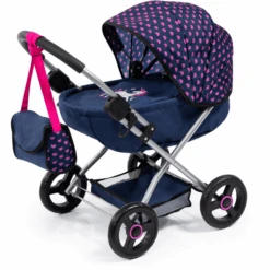 Bayer Design Poppenwagen Gezellig Blauw Eenhoorn