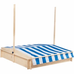 Beluga Zandbak Natuur Met Dak -Kinderspeelgoed beluga zandbak natuur met dak a306565 2