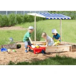 Beluga Zandbak Natuur Met Dak -Kinderspeelgoed beluga zandbak natuur met dak a306565 4