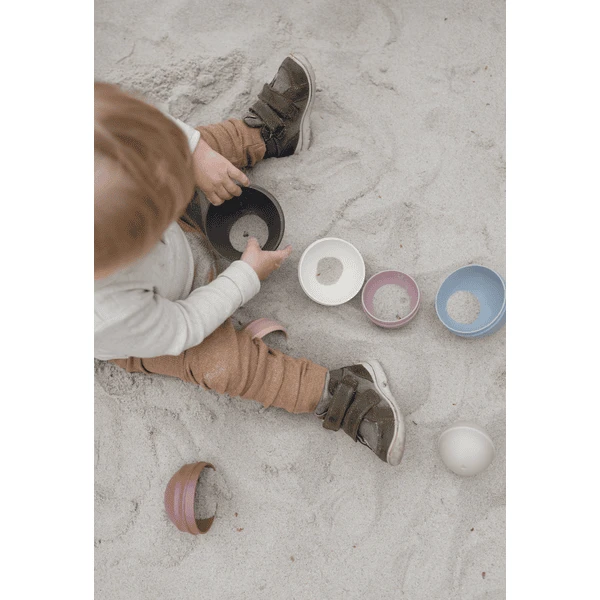 BIBS® Stapeltoren Pastel Regenboog 2 BIBS® Stapeltoren Pastel Regenboog - Afbeelding 2