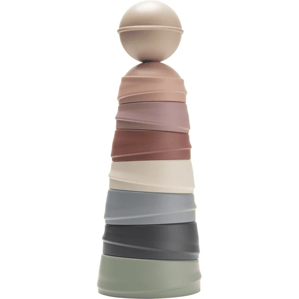 BIBS® Stapeltoren Pastel Regenboog 5 BIBS® Stapeltoren Pastel Regenboog - Afbeelding 5