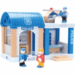 Bino Houten Spoorweg Met Brug, 90 St. -Kinderspeelgoed bino houten spoorweg met brug 90 st a360310 3