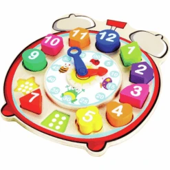 Bino Insteekbare Houten Klokken 7 Bino Insteekbare Houten Klokken -Kinderspeelgoed bino insteekbare houten klokken a293727 2