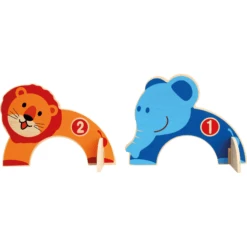 Bino Kinderset Rocket Van Hout, Dierentuin -Kinderspeelgoed bino kinderset rocket van hout dierentuin a360513 4