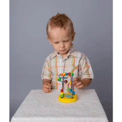 Bino Kralenbaan, Geel 7 Bino Kralenbaan, Geel -Kinderspeelgoed bino kralenbaan geel a272930 3