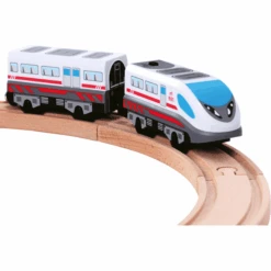 Bino Locomotief Met Wagon Op Batterijen