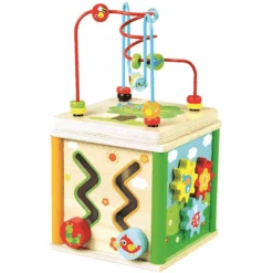 Bino Motorische Kubus, Kleurrijk -Kinderspeelgoed bino motorische kubus kleurrijk a293716 2