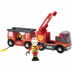 BRIO® Noodgevallen Brandweertrein 33811