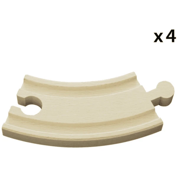 BRIO Spoorwegen - Gebogen Korte Rails 90 Mm (E1) 2 BRIO Spoorwegen - Gebogen Korte Rails 90 Mm (E1) - Afbeelding 2