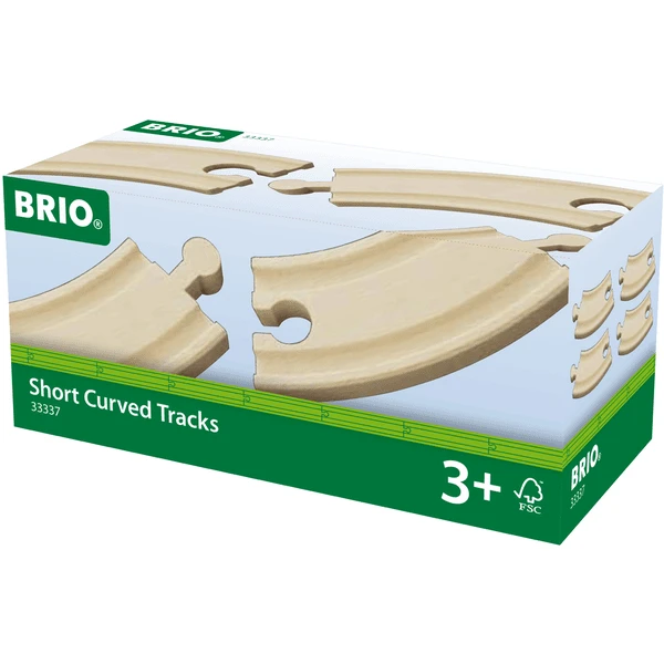 BRIO Spoorwegen - Gebogen Korte Rails 90 Mm (E1) 4 BRIO Spoorwegen - Gebogen Korte Rails 90 Mm (E1) - Afbeelding 4