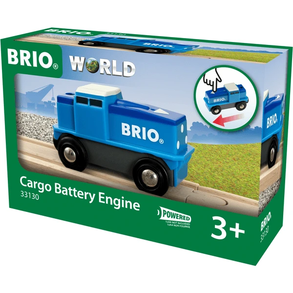 BRIO® WORLD Blauwe Batterij- Goederenlocomotief 33130 4 BRIO® WORLD Blauwe Batterij- Goederenlocomotief 33130 - Afbeelding 4