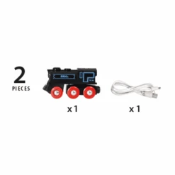 BRIO Zwarte Accu-locomotief Met Mini-USB 33599 8 BRIO Zwarte Accu-locomotief Met Mini-USB 33599 -Kinderspeelgoed brio zwarte accu locomotief met mini usb 33599 a172975 3
