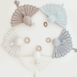 Cam Cam Copenhagen Cam Cam® COPENHAGEN Muziekmobiel, Pauw - Crème Wit -Kinderspeelgoed cam cam copenhagen muziekmobiel pauw creme wit a369529 3