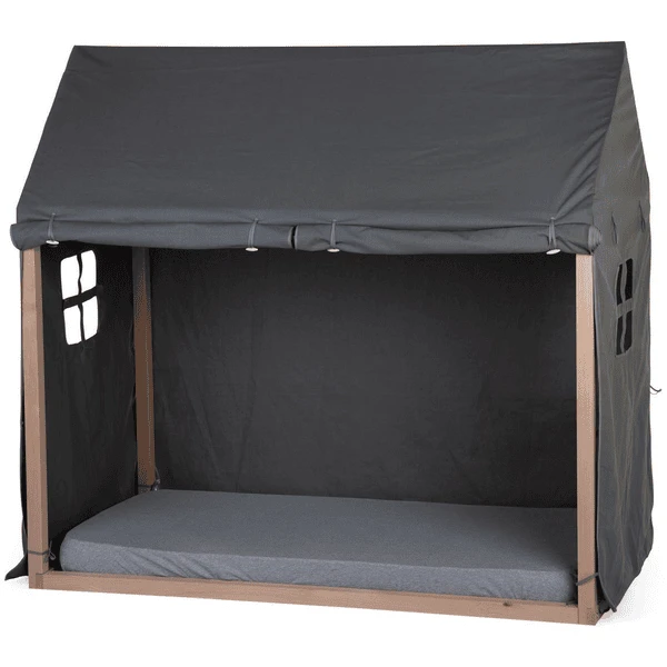 CHILDHOME Bedframe Cover Huis Antraciet 70 X 140 Cm 1 CHILDHOME Bedframe Cover Huis Antraciet 70 X 140 Cm