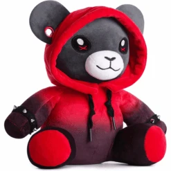 Corimori 1849 Ember De Punk Beer Zacht Speelgoed 28cm Zwart Rood