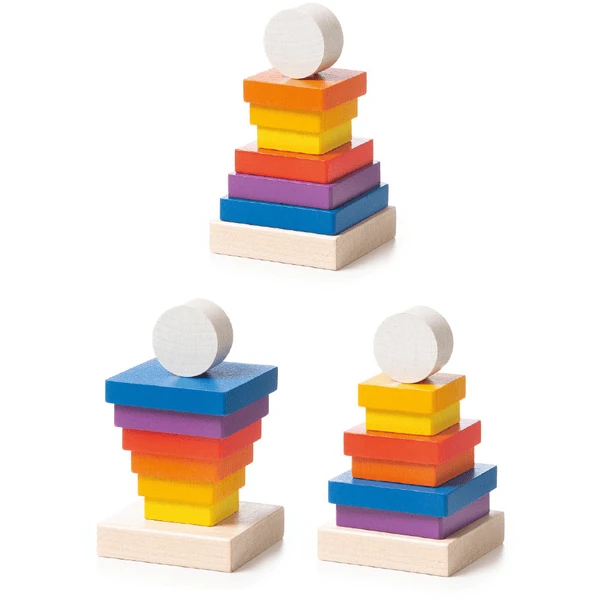 Cubika Toys Houten Speelgoed Stapeltoren LD-14 2 Cubika Toys Houten Speelgoed Stapeltoren LD-14 - Afbeelding 2