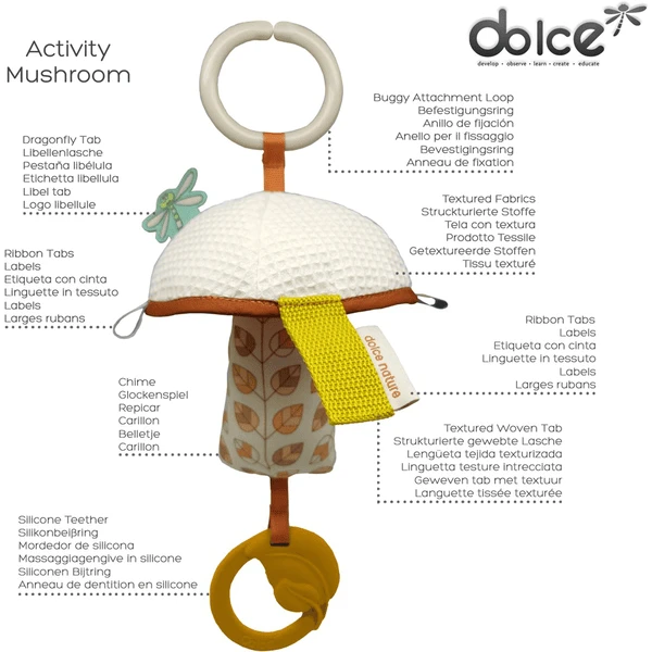 Dolce Earth Paddestoel Activiteit Speelgoed 4 Dolce Earth Paddestoel Activiteit Speelgoed - Afbeelding 4