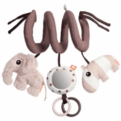 Done By Deer ™ Activity Spiral Toy E Elephant & Hippo, Roze