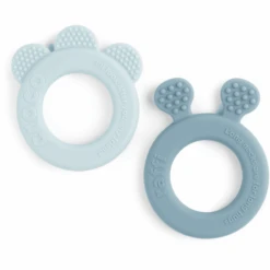 Done By Deer ™ Bijtring 2-Pack Hert Friends Blauw -Kinderspeelgoed done by deer bijtring 2 pack hert friends blauw a337899 2