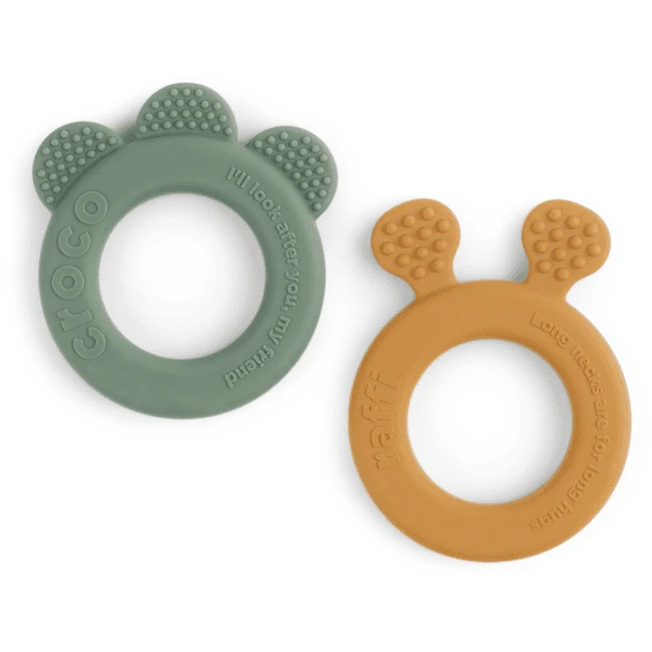 Done By Deer ™ Bijtring 2-Pack Hert Friends Mosterdgeel/Groen 3 Done By Deer ™ Bijtring 2-Pack Hert Friends Mosterdgeel/Groen - Afbeelding 3