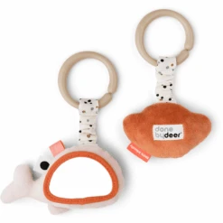 Done By Deer ™ Hangspeelgoed Wally Roze 2 Stuks -Kinderspeelgoed done by deer hangspeelgoed wally roze 2 stuks a404130 3