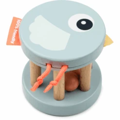 Done By Deer ™ Houten Rammelaar Birdee Blauw -Kinderspeelgoed done by deer houten rammelaar birdee blauw a404209 2