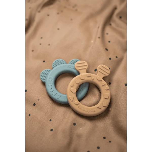 Done By Deer ™ Knuffeldoekje Met Bijtring Raffi, Mosterdgeel 4 Done By Deer ™ Knuffeldoekje Met Bijtring Raffi, Mosterdgeel - Afbeelding 4